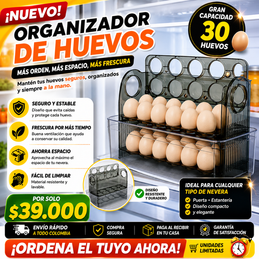 Organizador de huevos 30 puestos